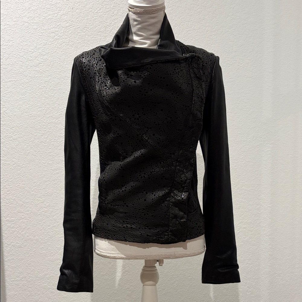 All Saints Black Leather Jacket